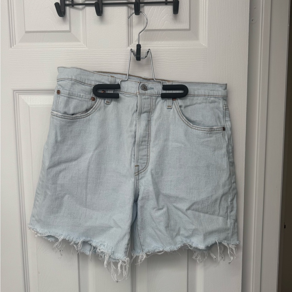 Levi's Light Blue Jean Shorts